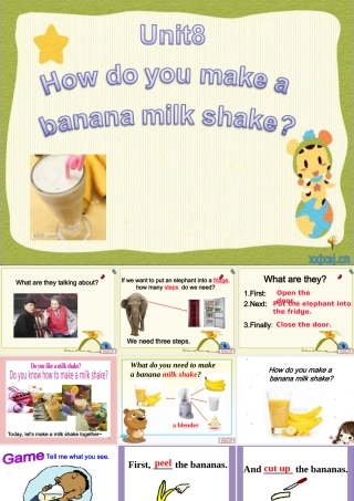 Unit8Howdoyoumakeabananamilkshake