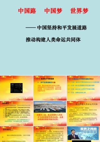 综合探究中国坚持和平发展道路推动构建人类命运共同体-(3)