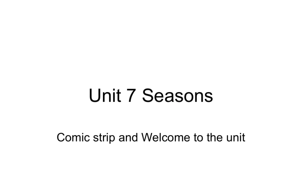 Unit7Seasons
