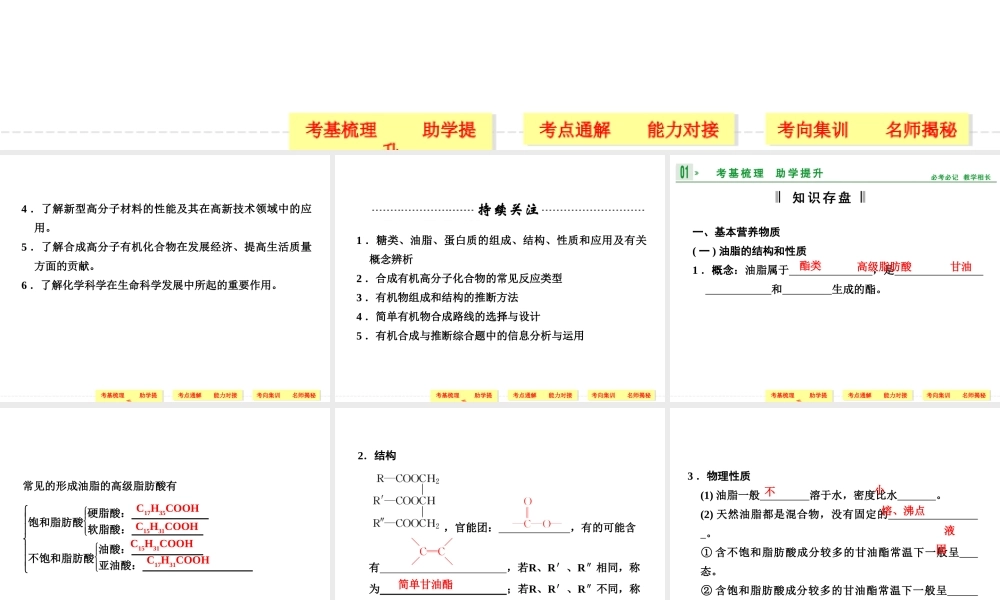 基本营养物质有机合成4480