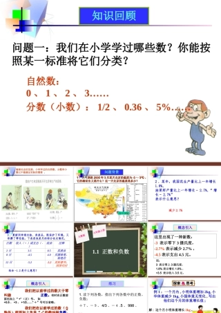 1.1.1正数负数的概念