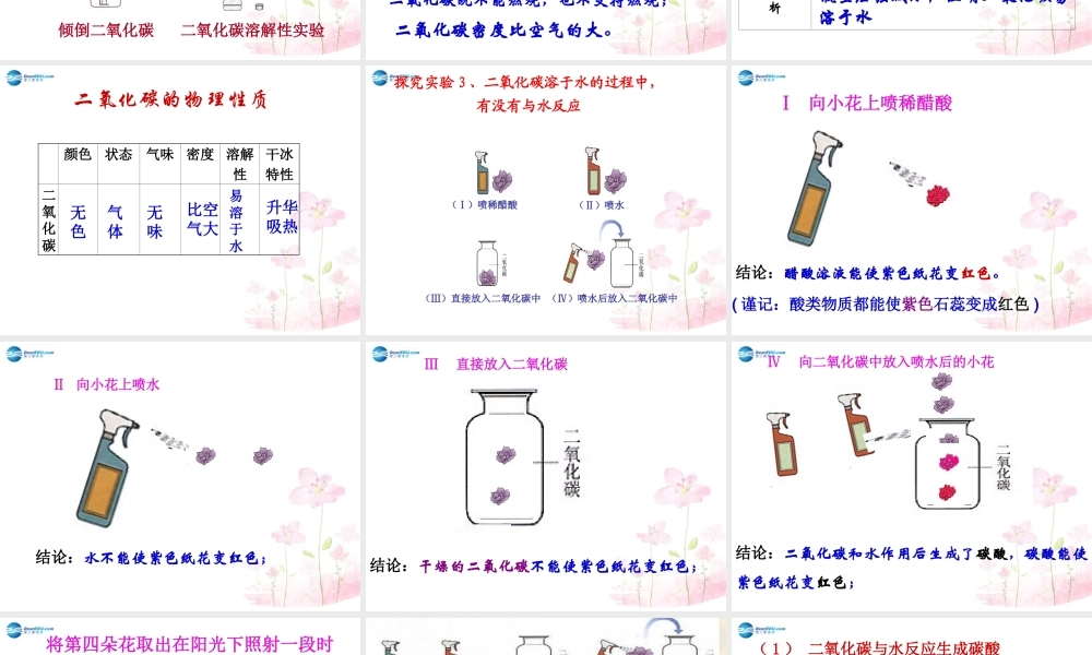 课题3二氧化碳和一氧化碳课件(新版)新人教版