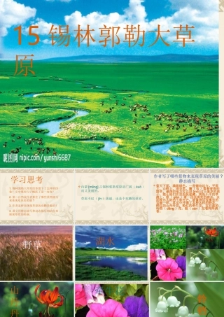 锡林郭勒大草原课件