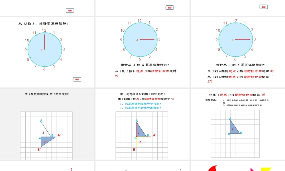 认识图形的旋转方向