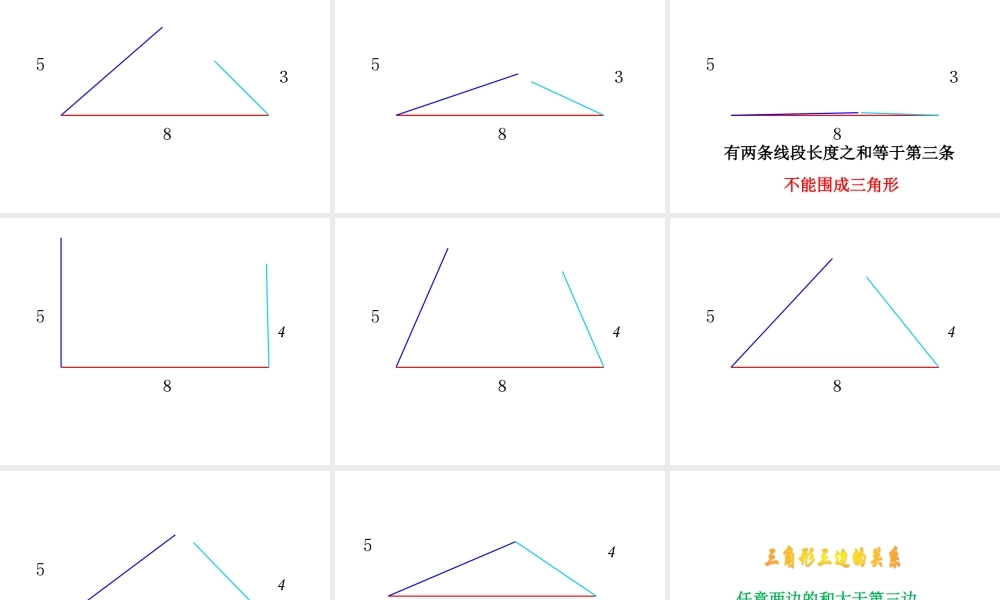 小学数学2011版本小学四年级三角形边的关系-(3)