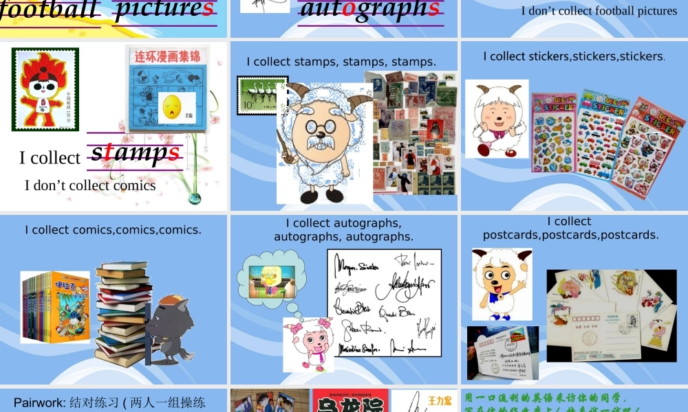 Unit4Whatdoyoucollect课件2