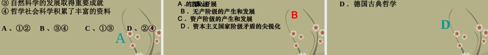 浙江省天台县高中政治-二、哲学史上的伟大变革课件-新人教版必修4
