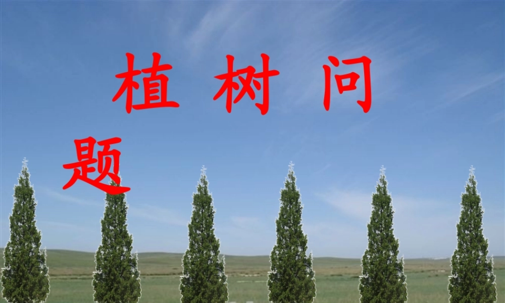 四年级植树问题