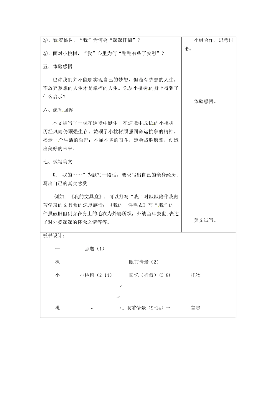 (部编)初中语文人教2011课标版七年级下册《一棵小桃树》-(4)_第3页