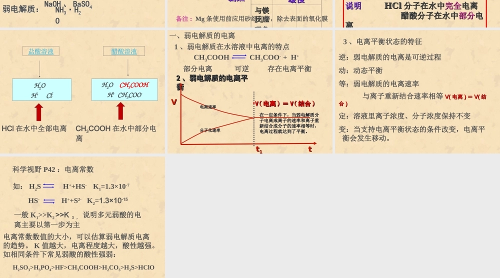 弱电解质的电离1课时