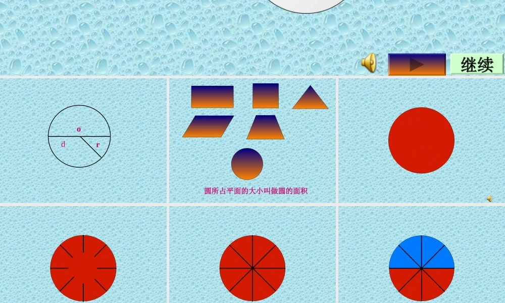 圆的面积教学课件