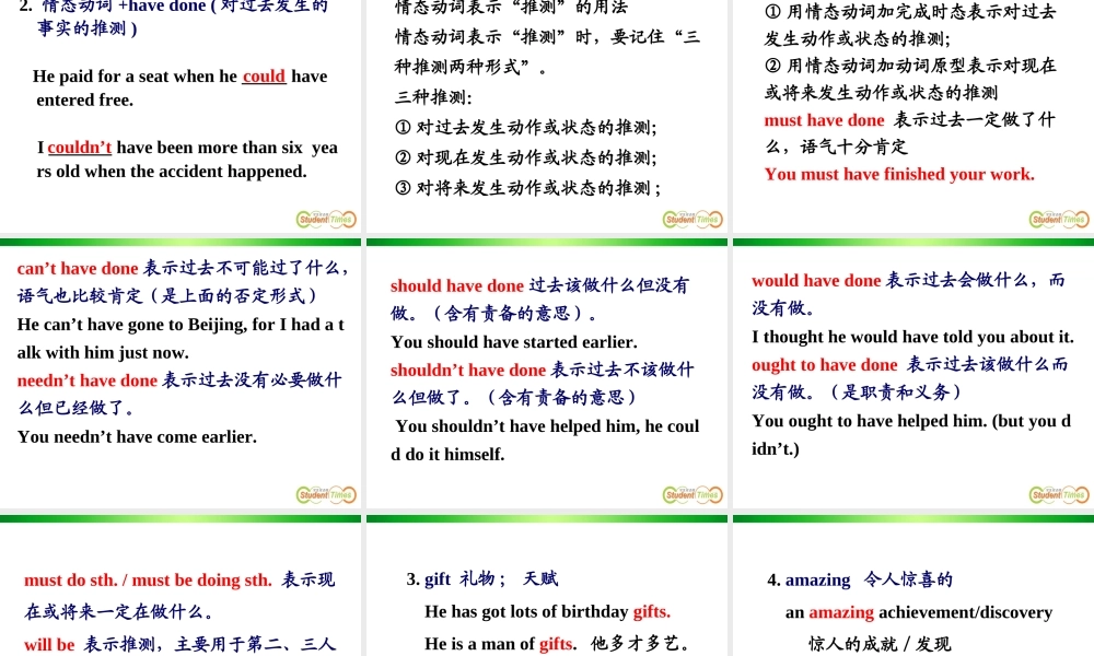 必修2第一单元Languagepoints