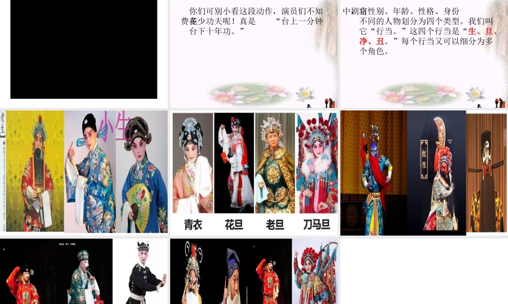 生旦净丑荟精粹