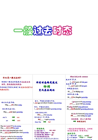 一般过去时课件(PPT)