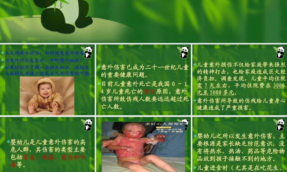 儿童意外伤害的急救(程洪源)