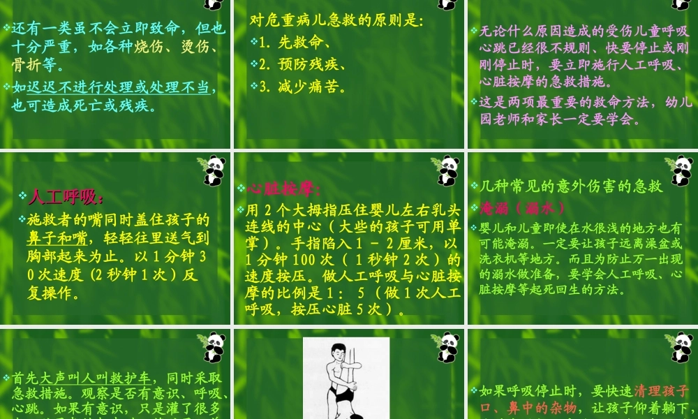 儿童意外伤害的急救(程洪源)