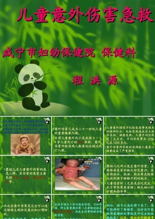 儿童意外伤害的急救(程洪源)