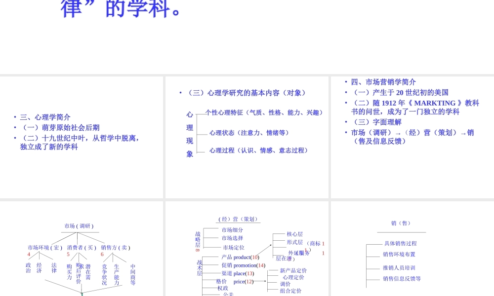 消费者心理与行为学