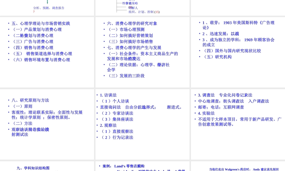 消费者心理与行为学