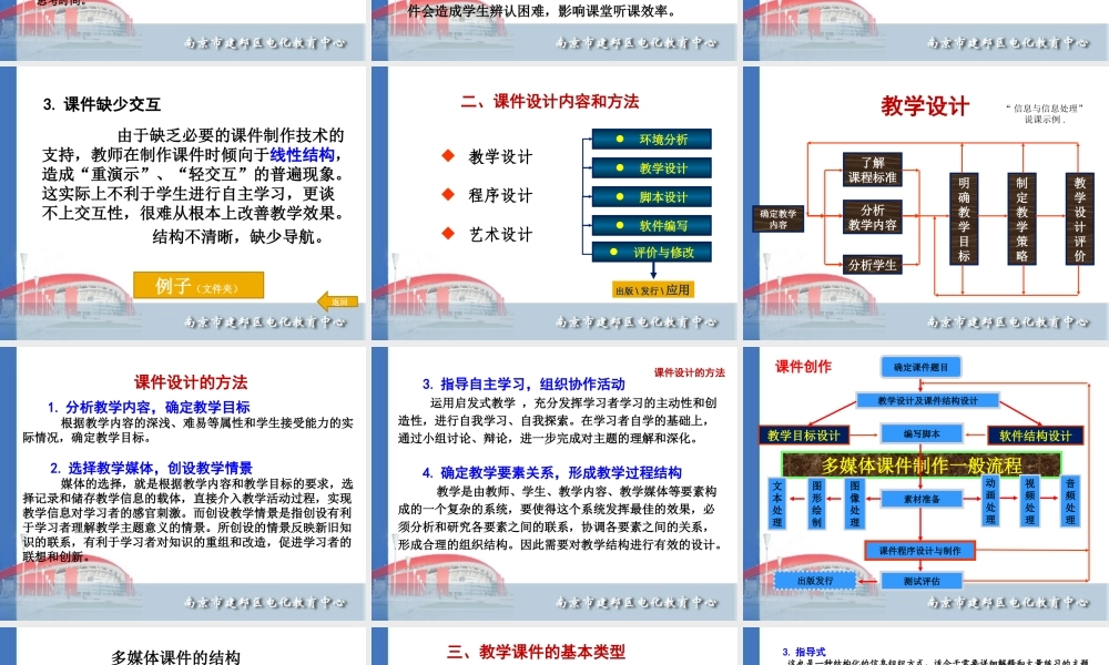 PPT课件的构思及制作技巧