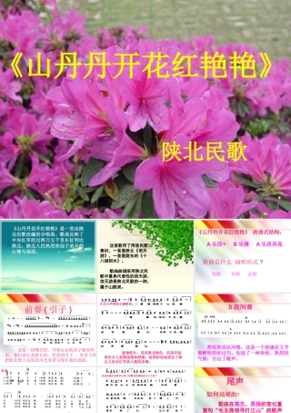 《山丹丹开花红艳艳》课件