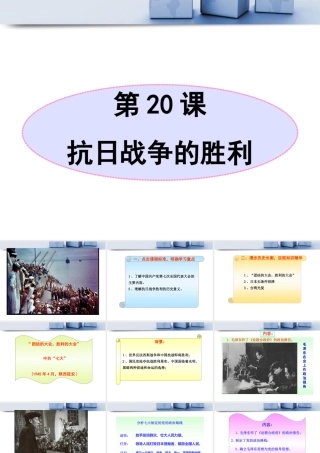 《抗日战争的胜利》参考课件2