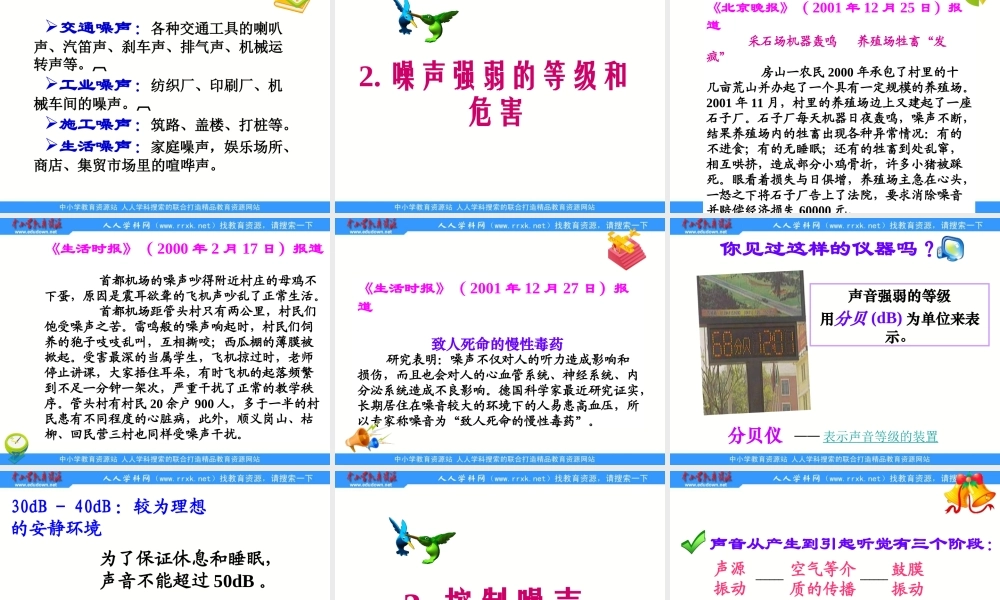 2.4噪声的危害和控制