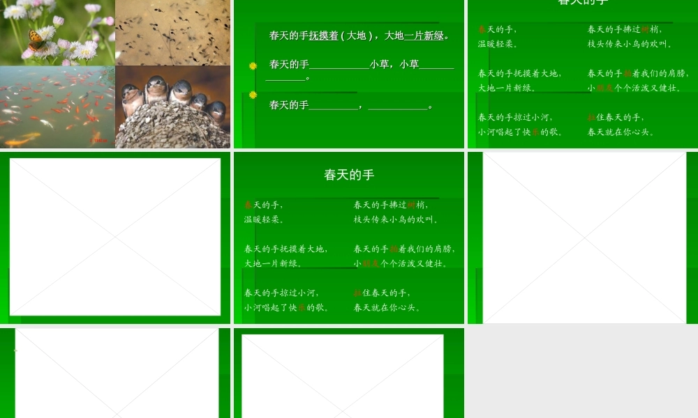 春天的手课件