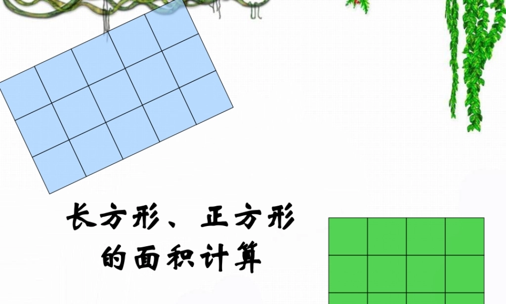 《长方形、正方形面积的计算》教学课件