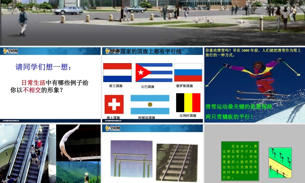 [名校联盟]江西省吉安县油田中学七年级数学下册《521平行线》课件