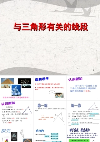 与三角形有关的线段ppt