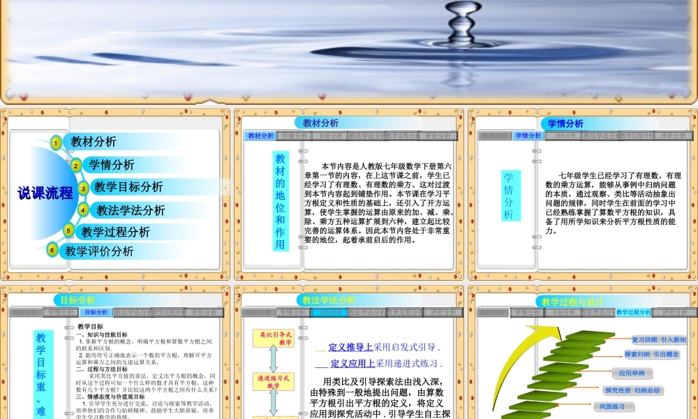 平方根说课课件