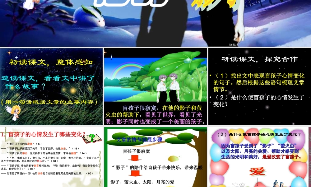 《盲孩子和他的影子》ppt课件(27页)