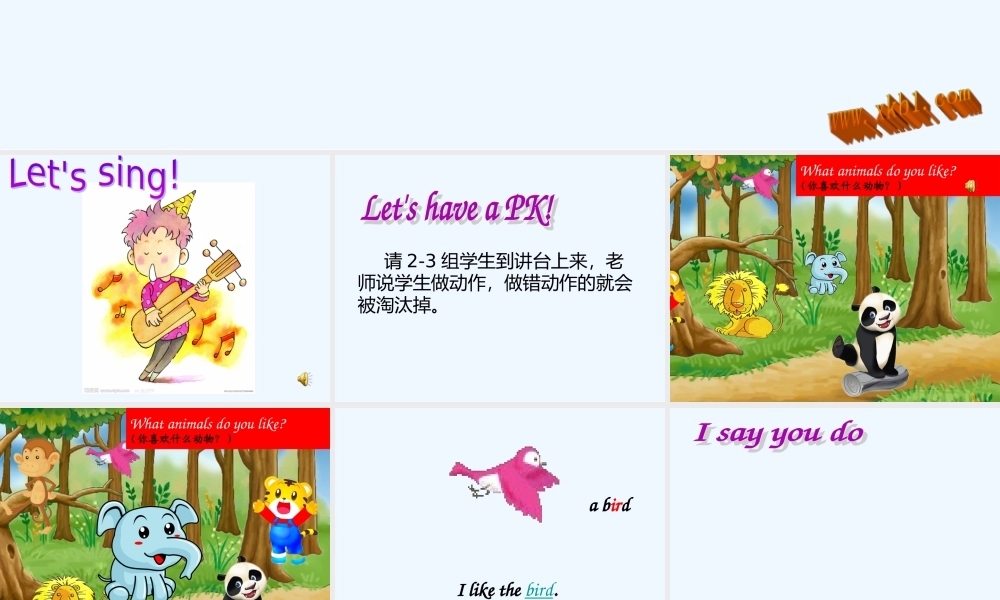 Unit-11--I-like-the-bird