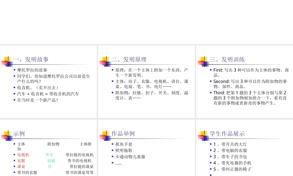 主体附加创造法