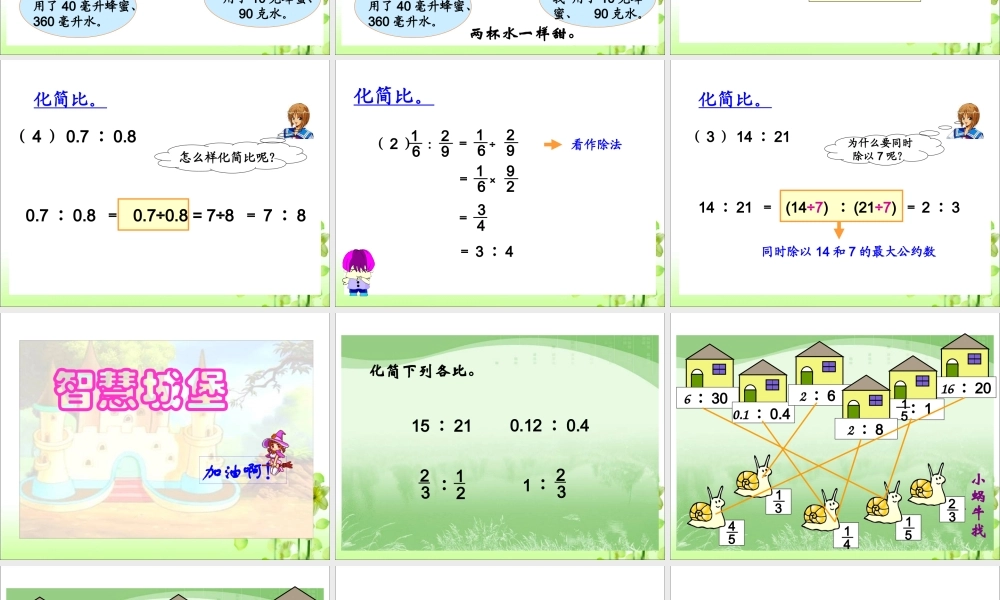 《比的化简》教学课件