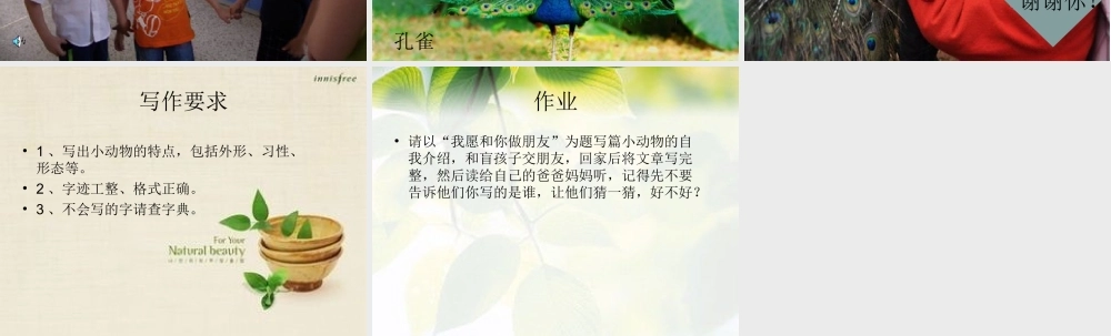 作文课(学写小动物)