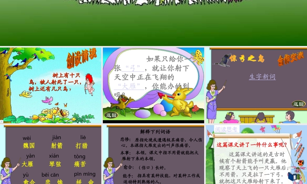 惊弓之鸟ppt