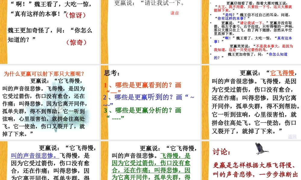 惊弓之鸟ppt