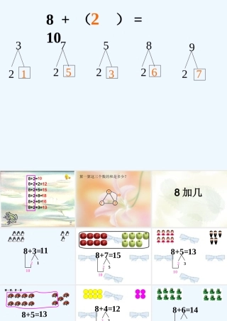 小学数学人教2011课标版一年级8加几.ppt-(2)