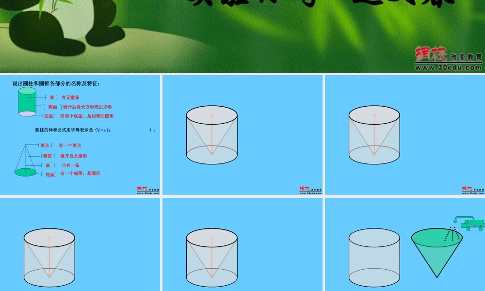 圆锥体积的推导