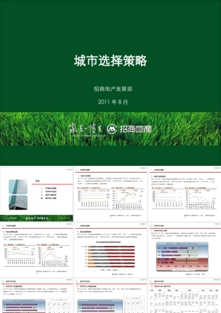 招商地产一二三线城市分级城市选择策略