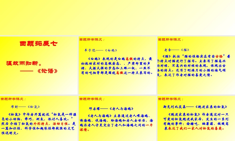 人教版六年级上册回顾拓展七