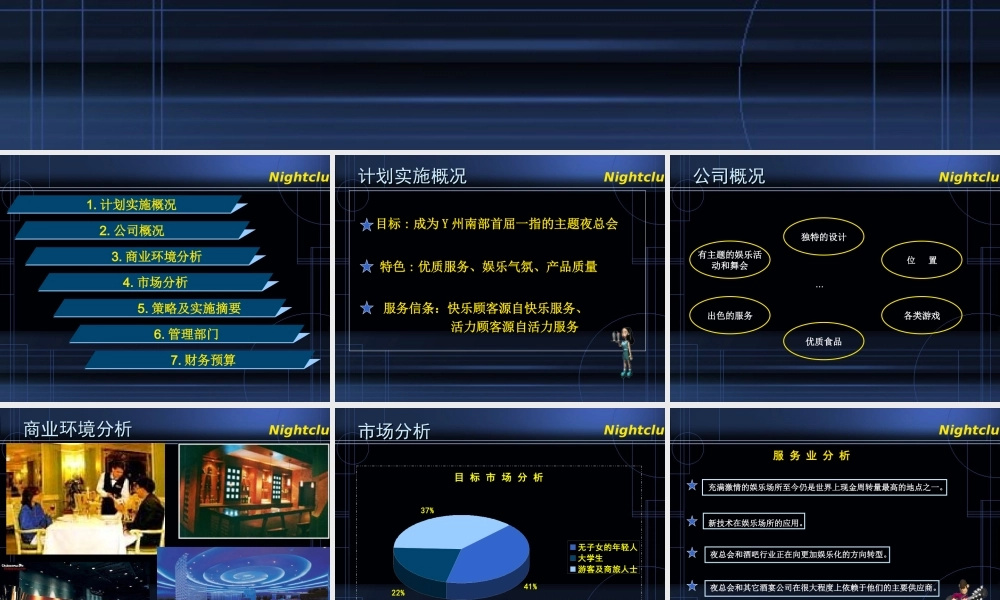 【策划方案】Nightclub夜总会企划案