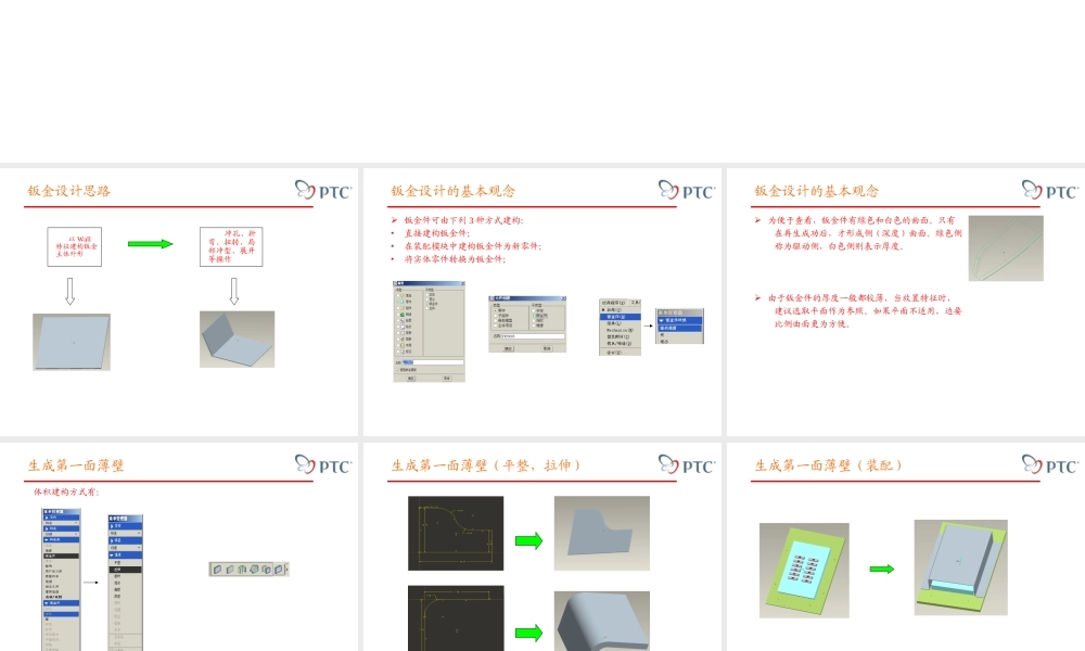 PROE-钣金类设计