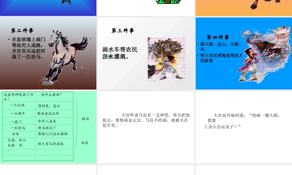 (教科版)二年级语文上册课件-神笔马良-1