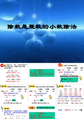 223除数是整数的小数除法