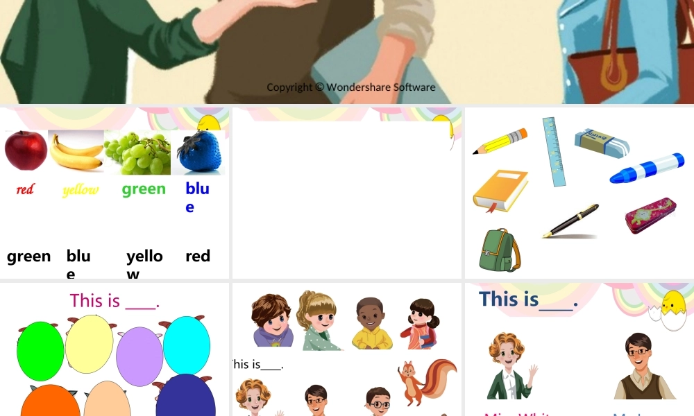 人教PEP三上Unit2Colours课件
