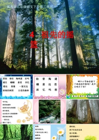 (冀教版)二年级语文下册课件-祖先的摇篮1