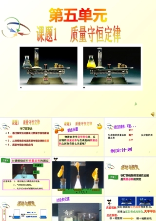 课题1质量守恒定律-(3)